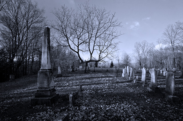 A Ghost in the Cemetary