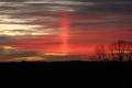 Natural Sun Spike at Sunset