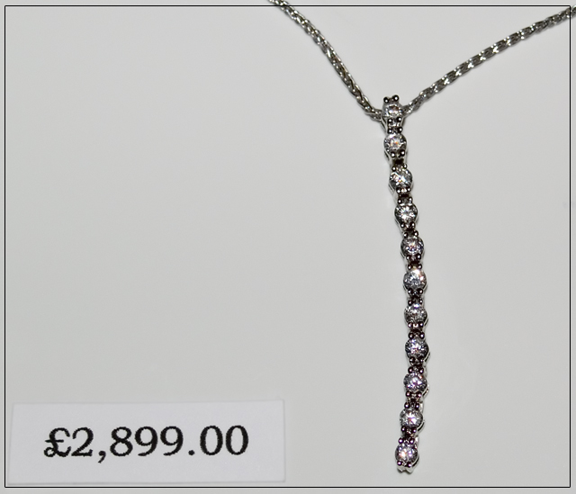 Diamond necklace - £2899............The smile on her face - Priceless