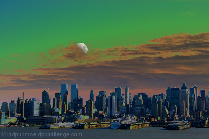 New York Skyline Solarized