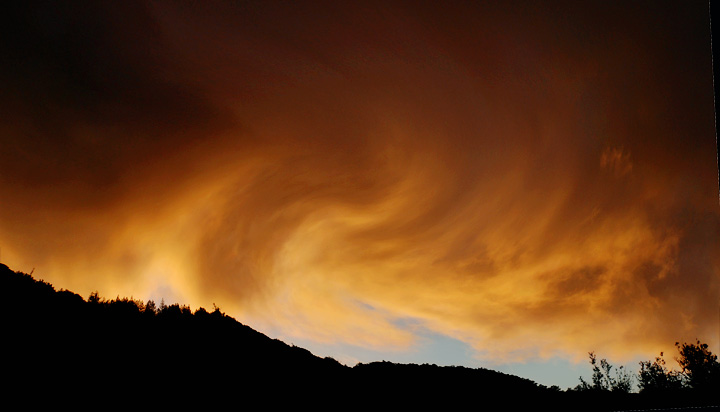 Burning sky