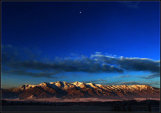 Une petite lune le matin