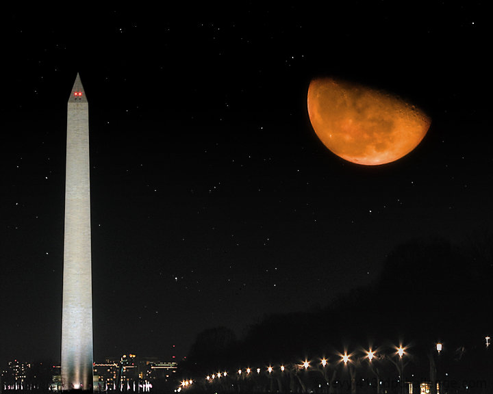 Harvest Moon Over Washington