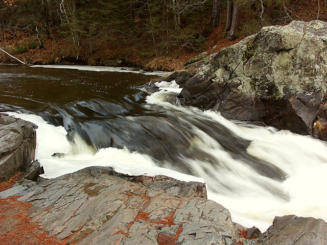 Brown Winter Waterfall