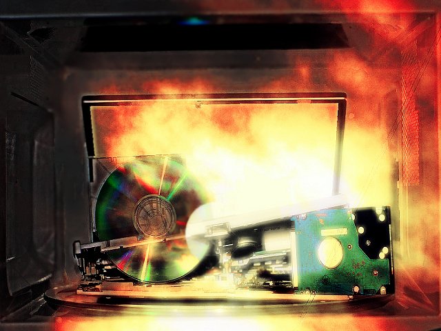 CD Burner = Laptop + Microwave