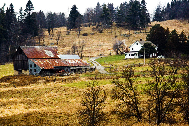 Farm House in a Barren Land