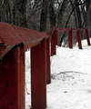 Old Red Fence