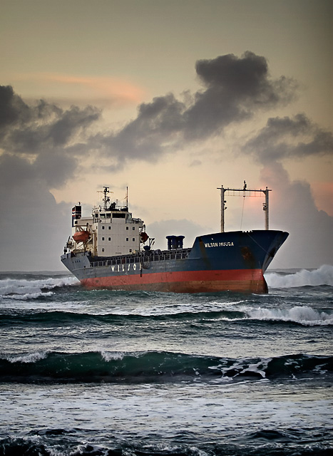 The stranded ship - Wilson Muuga