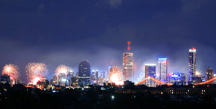 New Year in Brisbane, Australia