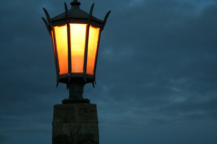 light in the sky.