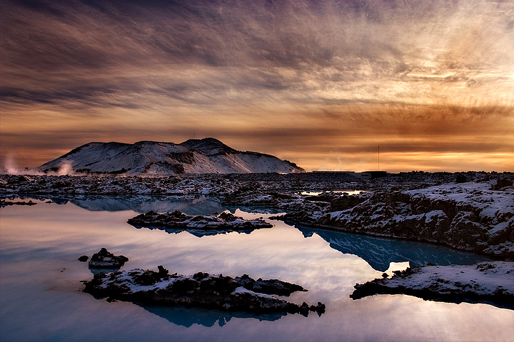 Sunset by the Blue Lagoon
