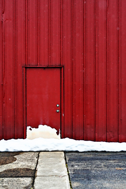 behind the red door