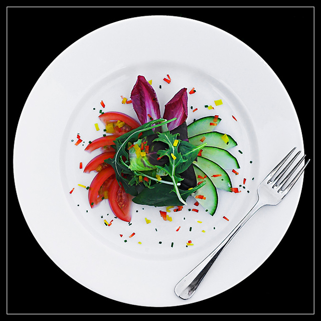 Spring Green Salad w/ Bell Pepper Confetti - $6.95