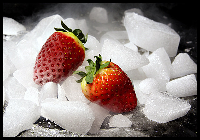 Strawberries On The Rocks