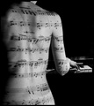 The music was flowing through the piano student