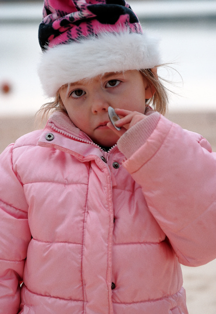 "I hate it when my daddy takes us on beach trips in February because it's cheaper."