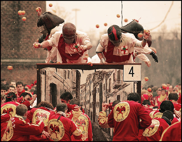 Orange Battle of the Historical Carnival of Ivrea