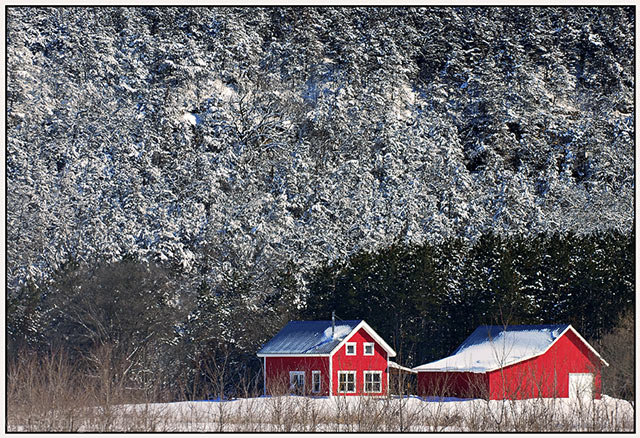 The Little Red House in the Valley
