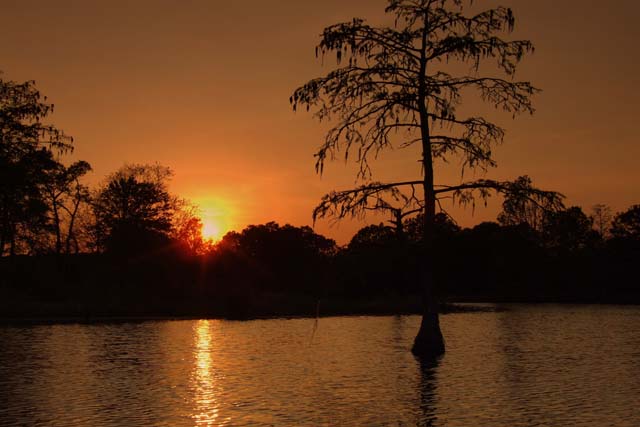 Sunsetting on my fishin' spot