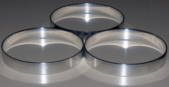 Silver Rings with Devil Hairline Shaddows