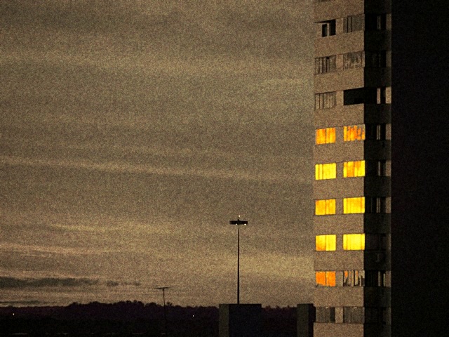 Windows at sunset