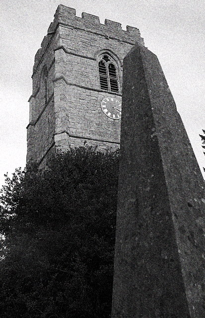 Obelisk at St Peter and St Paul Church Cosgrove England