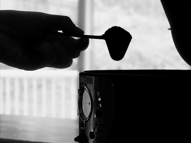 Fresh brewed coffee served in bed