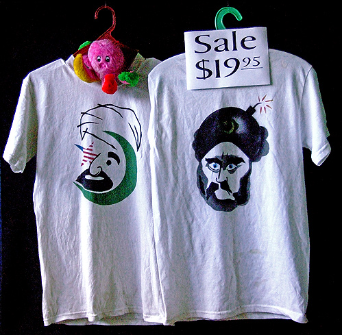 Muhammad cartoons T-shirts