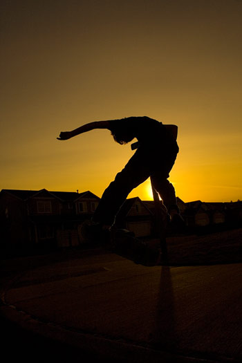 Turning pro at sunset