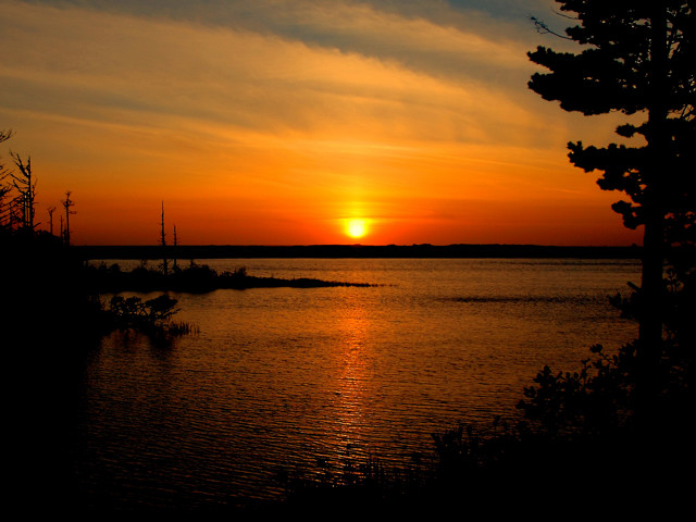 Sunset Over Garrison Lake