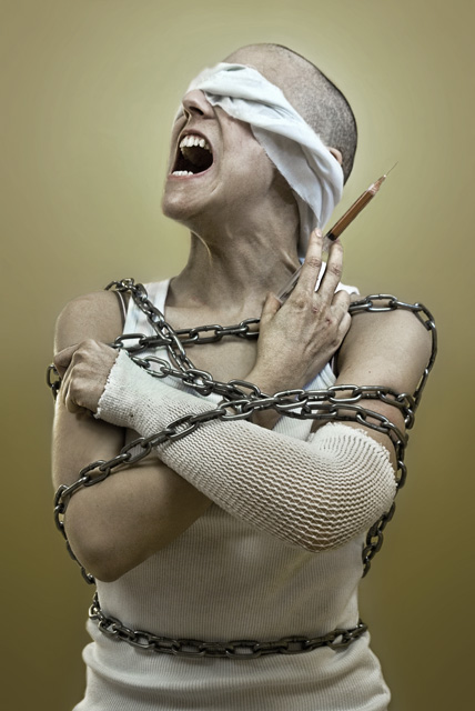 Chained to her addiction