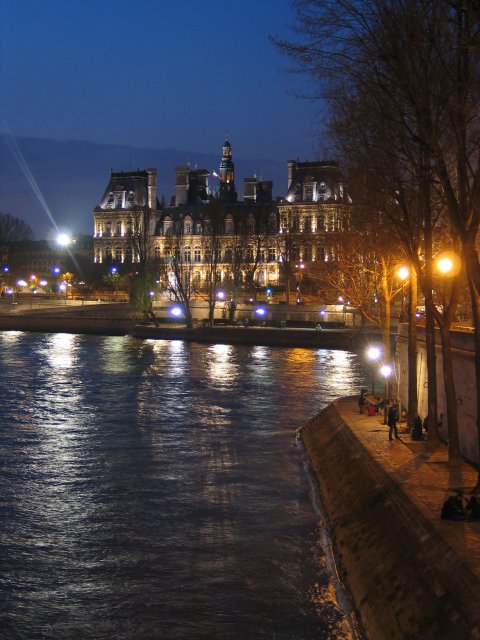 Paris City Hall from Saint-Louis Bridge