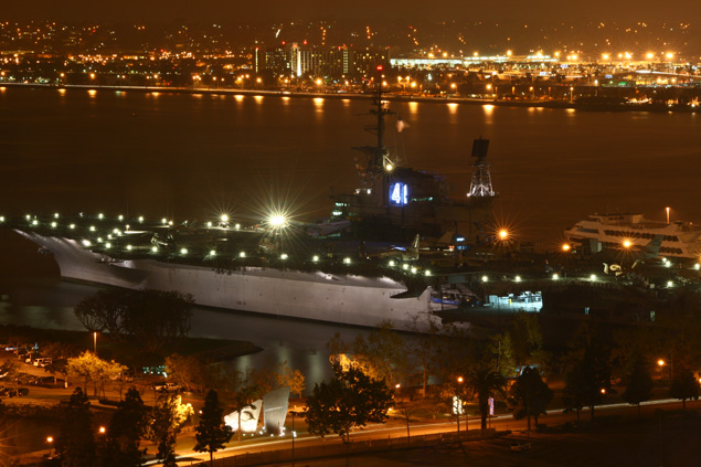 USS Midway - San Diego Night