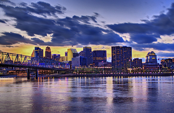 Cincinnati at Sunset