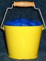 Blue In Yellow Bucket