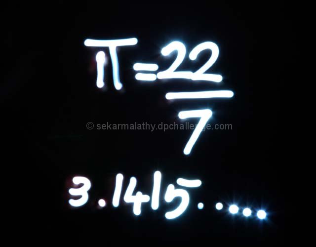 Pi equals...