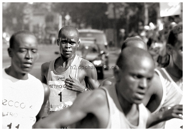 Julius Rop, last years Rhine-Marathon winner, disappointed