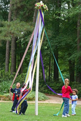 Wrapping the May Pole