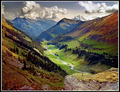 Hiking through the valley 