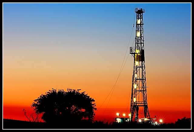 Drilling at Dusk