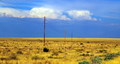 Power line on the prairie