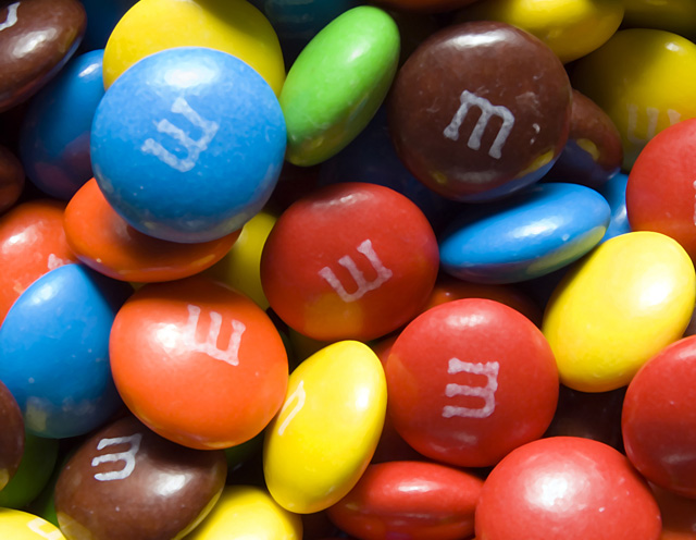 m & m