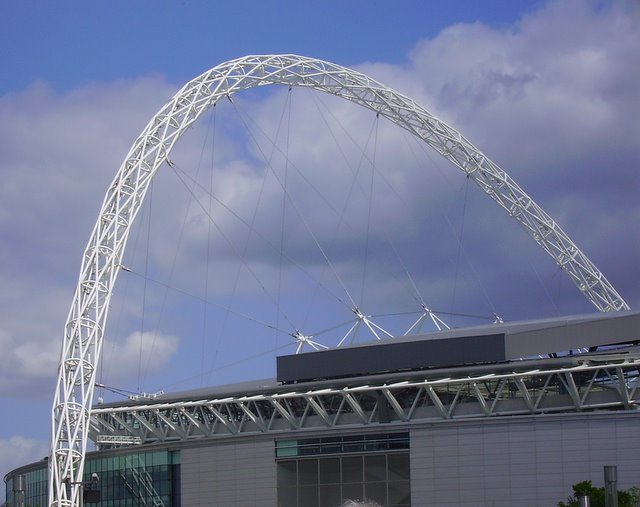 Triangles and Rings make the Wembley Arch