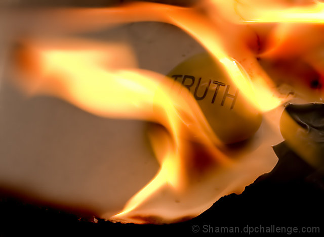 The flame of Truth burns bright