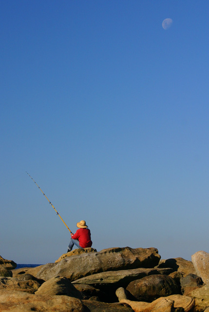 Fishing in the elements