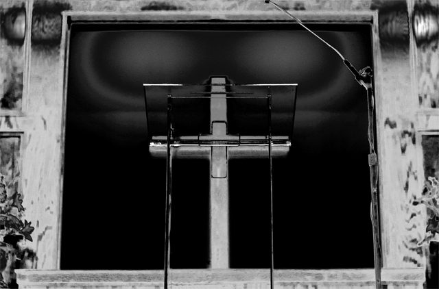 Eyes Looking Down on The Pulpit