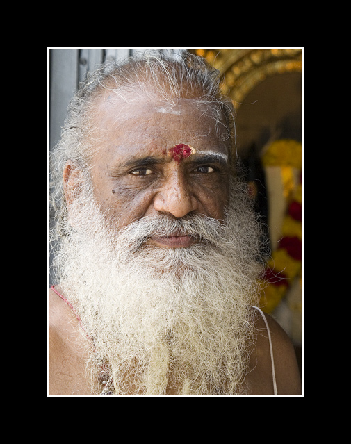 Hindu Monk in The Temple