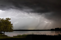 Lightning across the lake