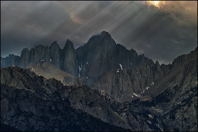 Summer Storm Passing Over Mt. Whitney