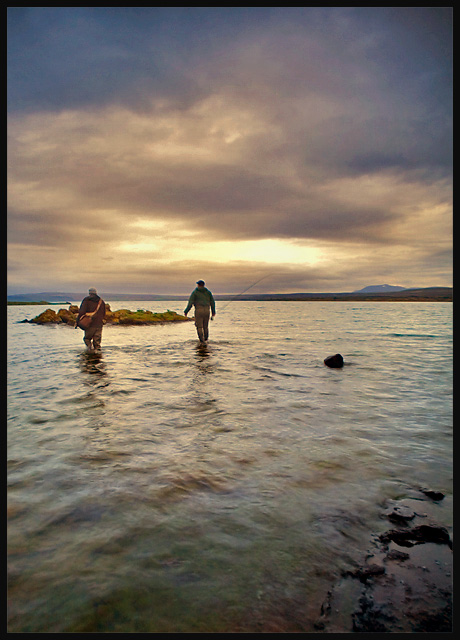 Late night fishing.